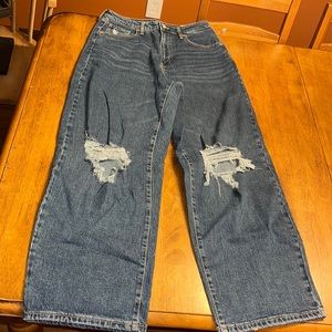New Jeans size 10 Highest rise - baggy. wild fable - rips